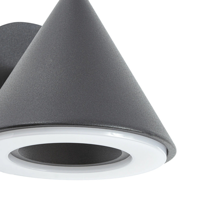 Lindby Außenwandleuchte Soran LED Gartenlampe Wandleuchte schwarz IP44 12cm - 4255830909306