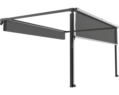 3M Vertikale Markise 284 cm für Pergola Garten Terrasse Balkon UV-beständig - 4306517554644