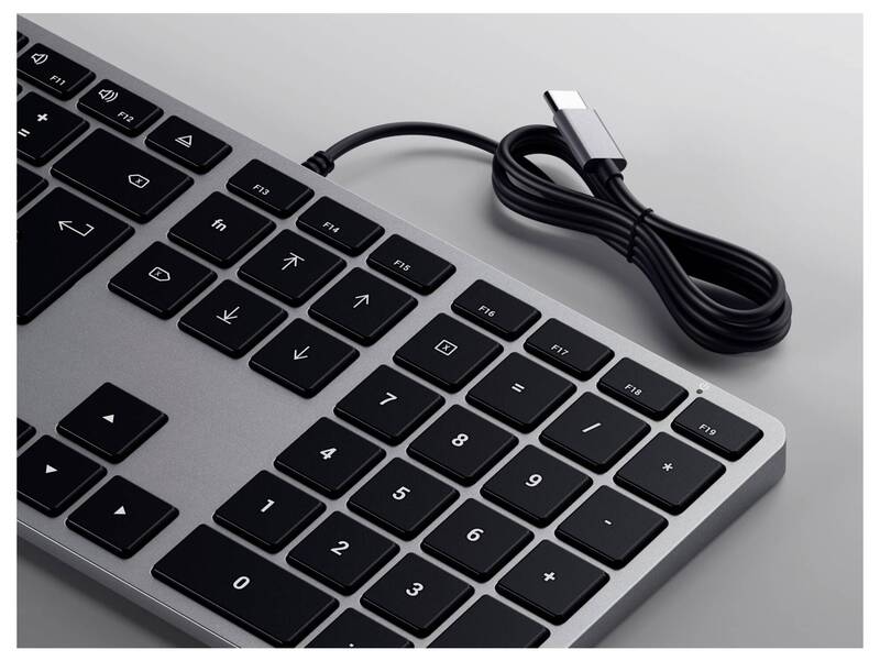Satechi Slim W3 Kabelgebunden Tastatur Deutsch QWERTZ Multimediatasten - 0879961009779