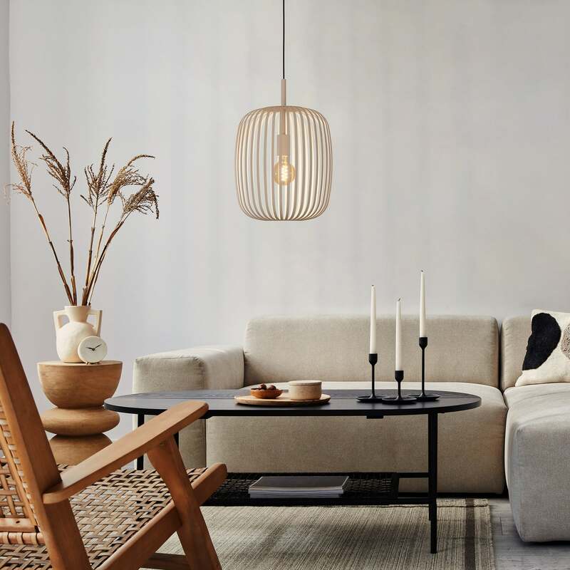 Eglo Hängeleuchte Pendelleuchte Romazzina LED Lampe dimmbar sand Ø33cm Metall - 9008606244300
