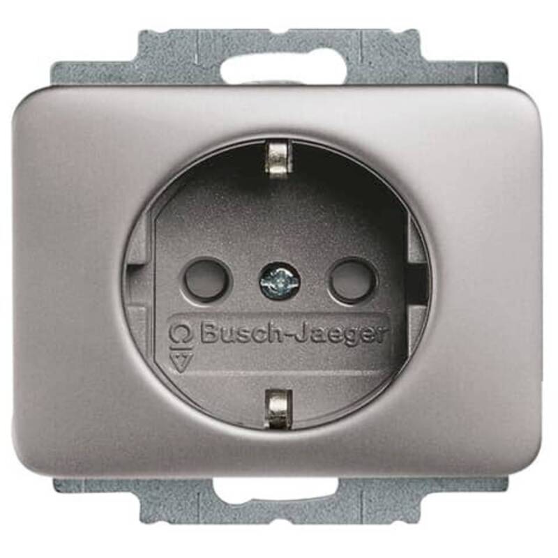 ABB Steckdose Geräteeinsatz SCHUKO Steckdose Platin Unterputz IP20 10 STÜCK - 4011395206508