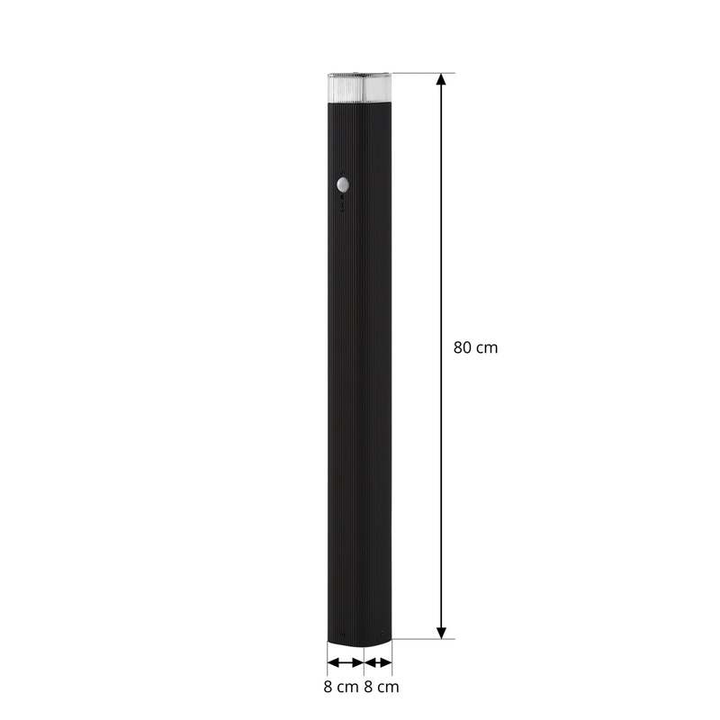 Lindby Wegeleuchte Wegelampe Halvar Sensor schwarz Bewegungsmelder 80cm GU10 LED - 4255830904226