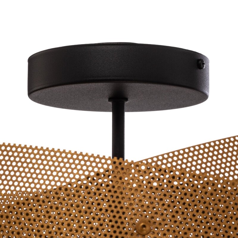 Euluna Deckenleuchte Tornado goldfarben Ø 50 cm Deckenlampe Lampe Leuchte Spot - 4251911787283