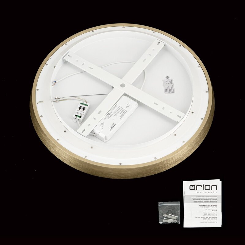 ORION LED Deckenlampe Pendelleuchte Manta goldfarben Alu SIEHE TEXT/FOTO - 9003090278190