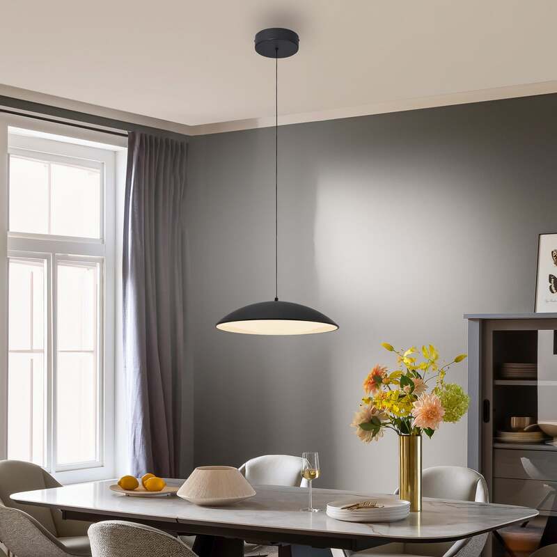 SCHÖNER WOHNEN-Kollektion Hängeleuchte LENTE LED Pendelleuchte dimmbar schwarz - 4043689017965