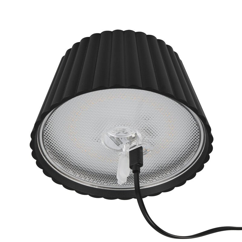 Reality Leuchten LED-Tischlampe Akkuleuchte Suarez Metall H39cm schwarz - 4017807601718