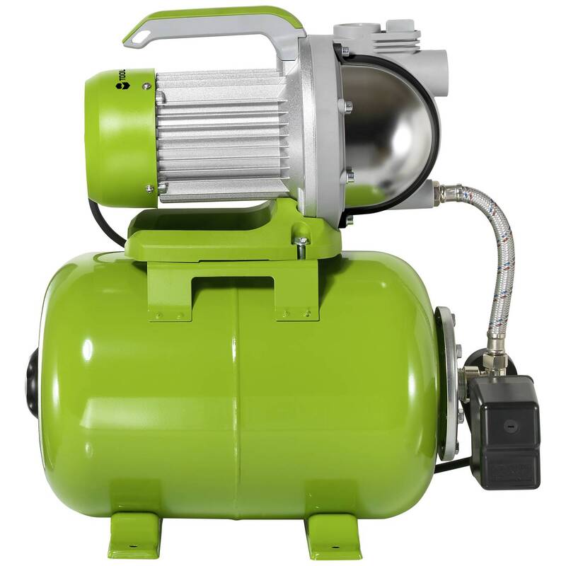Toolcraft Hauswasserwerk Pumpe 7500l/h 1300W selbstansaugend 24l grün IPX4 - 4064161310114