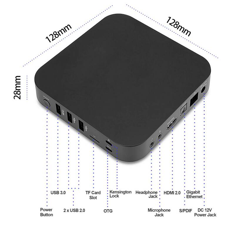 Minix Android Mini-PC X35i plus ARM Cortex RK3566 Computer Quad-Core 2 GB R487 - 4897016410192
