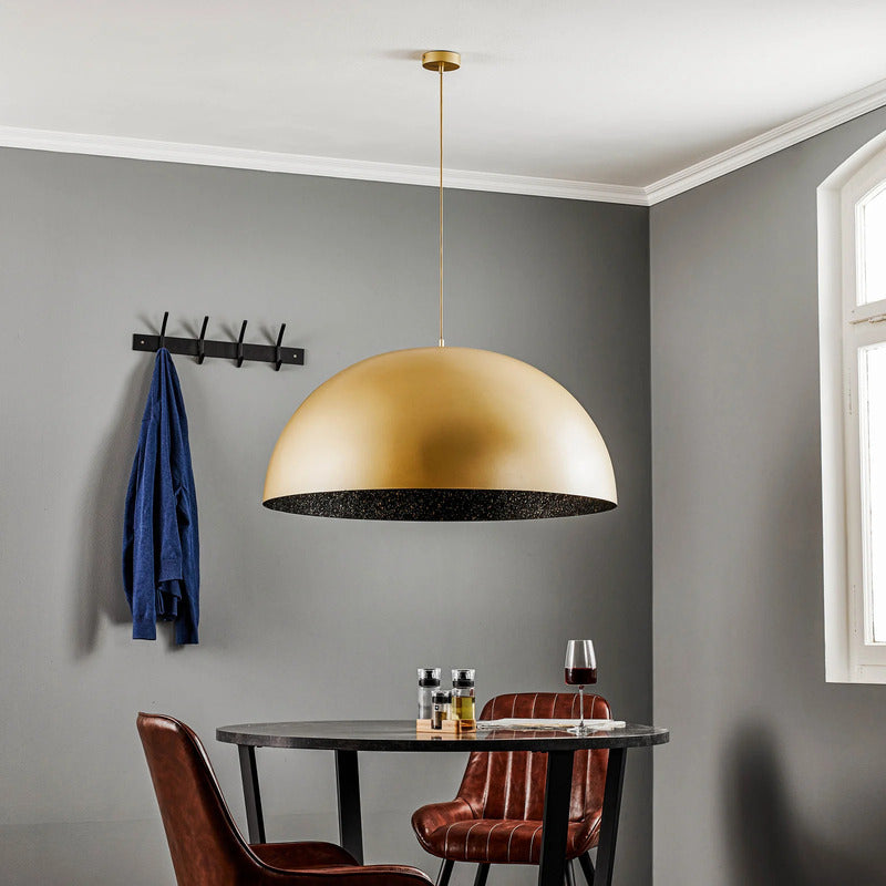 Hängeleuchte Fera gold schwarz gesprenkelt dimmbar Lampe Ø90cm Made in Europe - 5907554418716