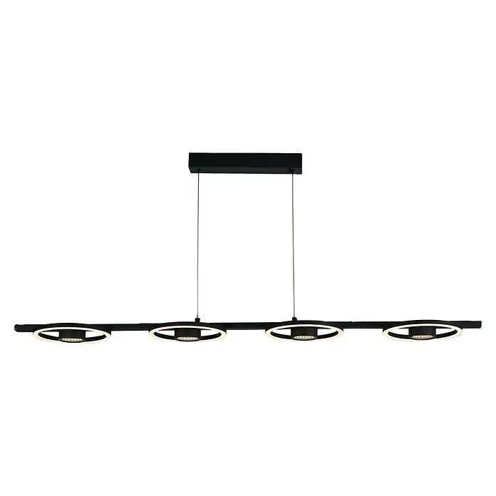 Searchlight Hängeleuchte Pendelleuchte LED Leuchte Space Schwarz Metall 4-flg - 5053423274454