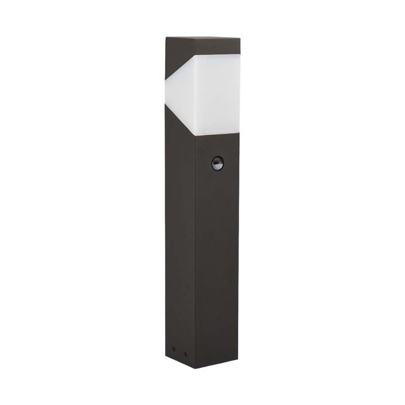 Lucande Sockelleuchte Kiran LED Außenlampe mit Bewegungsmelder grau 60 cm IP44 - 6291105706216