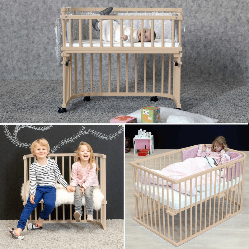 babybay Boxspring Comfort Plus Beistellbett beige höhenverstellbar für Babys - 4262356532611