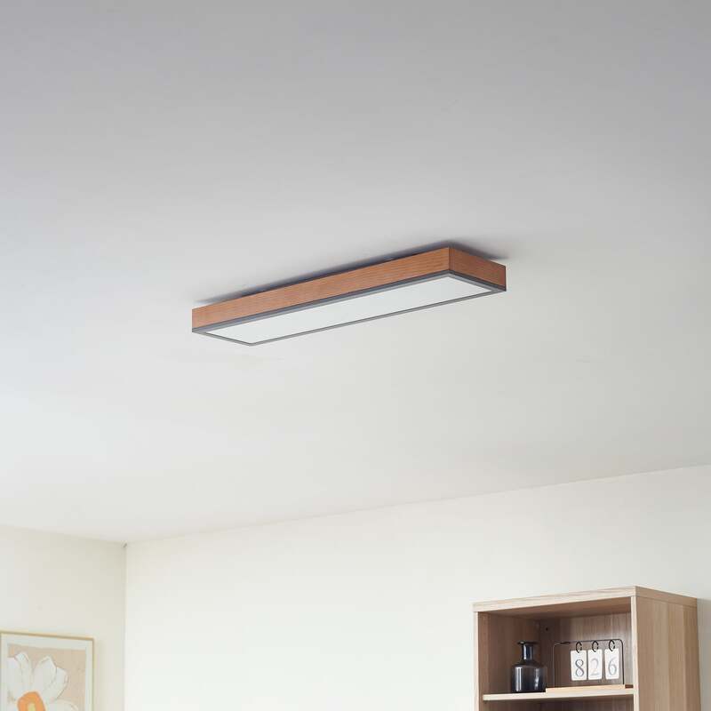 Lindby Deckenlampe Deckenleuchte Laviona LED Lampe graphit 80x20cm warmweiß - 4251911747003