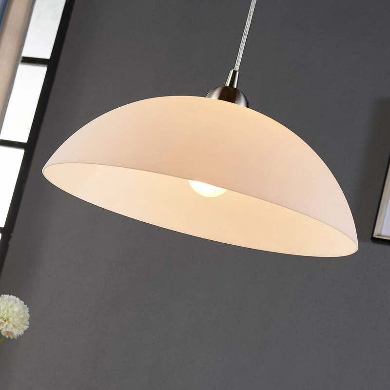 Hängeleuchte Hängeleuchte Deckenleuchte Lindby Valeria Glas Lampe E27 weiß - 4251096524642