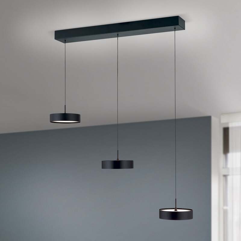 Orion LED-Hängeleuchte Teide Hängelampe Leuchte schwarz Metall höhenverstellbar - 9003090277605