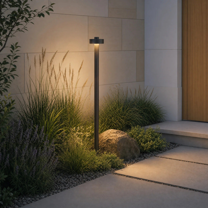 Lucande Wegeleuchte Nirella LED Gartenlampe Pollerleuchte schwarz 100cm IP65 CCT - 4255830911699