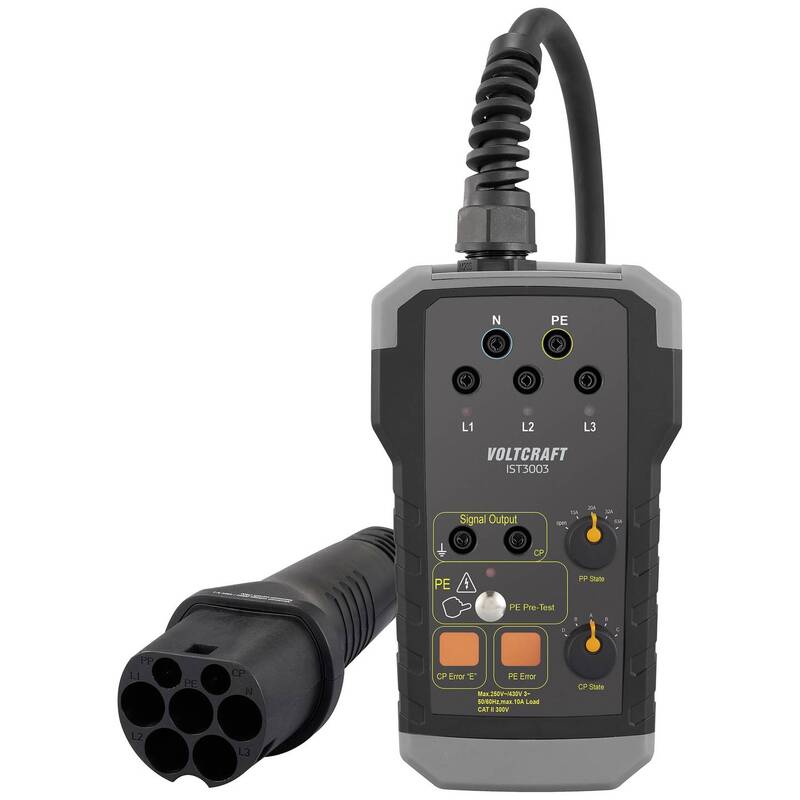 Voltcraft EVSE Tester IST 3003 Adapterstecker für Wallbox eMobility Prüfer EAuto - 4064161311104