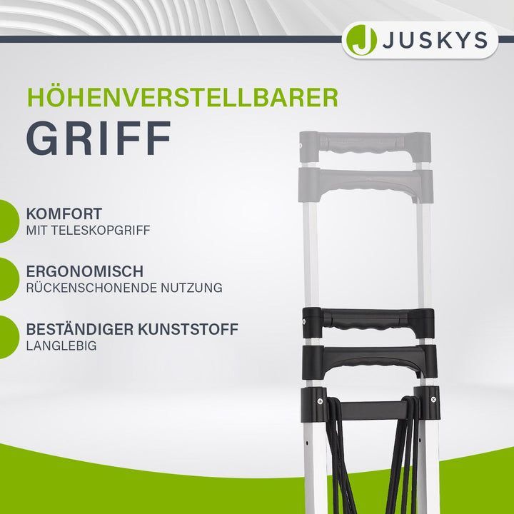 Klappbare Treppensackkarre Alu Sackkarre bis 80kg höhenverstellbar Wagen - 4262437182438