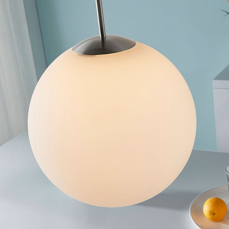 Lindby Hängeleuchte Marike LED Pendelleuchte Lampe blendfrei E27 weiß Ø35cm - 4251096539653