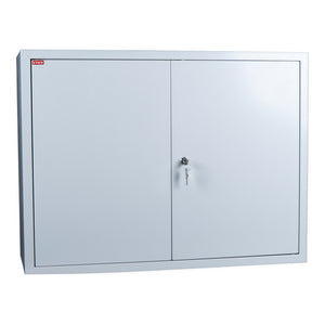 B-Ware Stier Wandschrank Aufbewahrung grau platzsparend abschließbare Tür 60x80x30cm