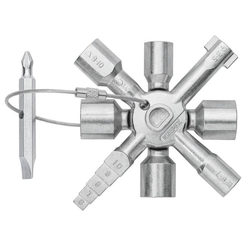 Knipex Schaltschrankschlüssel TwinKey® Multifunktionsschlüssel 92mm - 4003773074670