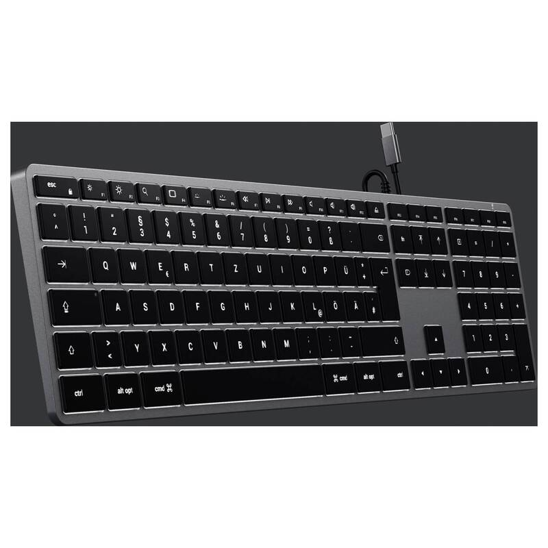 Satechi Slim W3 Kabelgebunden Tastatur Deutsch QWERTZ Multimediatasten - 0879961009779