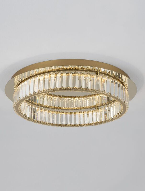 Nova Luce Deckenleuchte Deckenlampe LED Aurelia Gold dimmbar Neutralweiß 60 cm - 5212017435248
