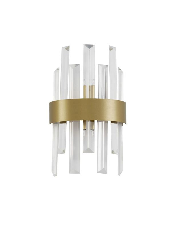 Nova Luce Wandleuchte Wandlampe CROWN Satin G9 LED dimmbar 30 cm Kristallglas - 5212017433961
