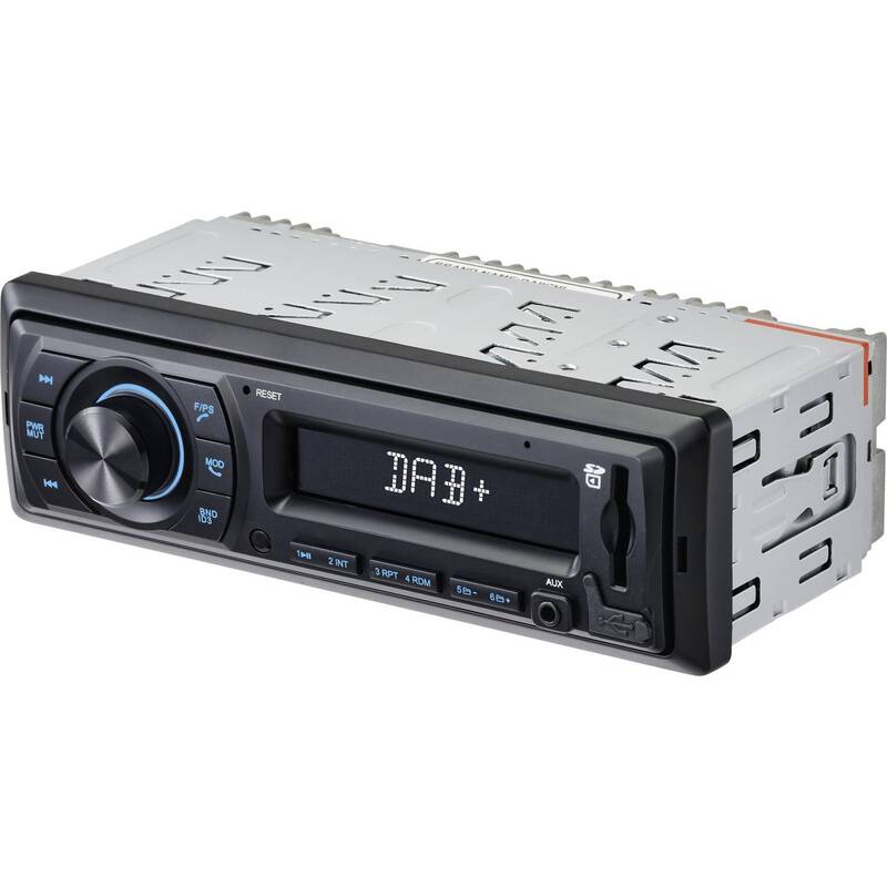 Renkforce Autoradio DAB+ Tuner Bluetooth Freisprecheinrichtung Schwarz 4x40W - 4064161178042