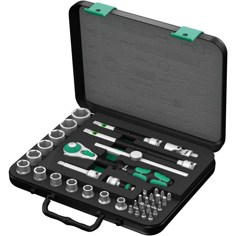 Wera Steckschlüsselsatz Zyklop 3/8" 38-teilig Handwerkzeug Schraubensatz - 4013288121165