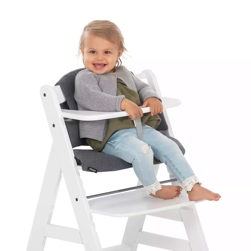 Hauck Sitzverkleinerer Hochstuhlauflage Alpha Select Jersey Charcoal 2-teilig - 4007923667033