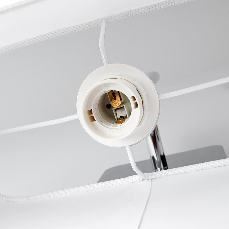 Lucande Wandlampe Jettka LED Wandleuchte Lampe dimmbar chrom 28x37cm - 4251096548334
