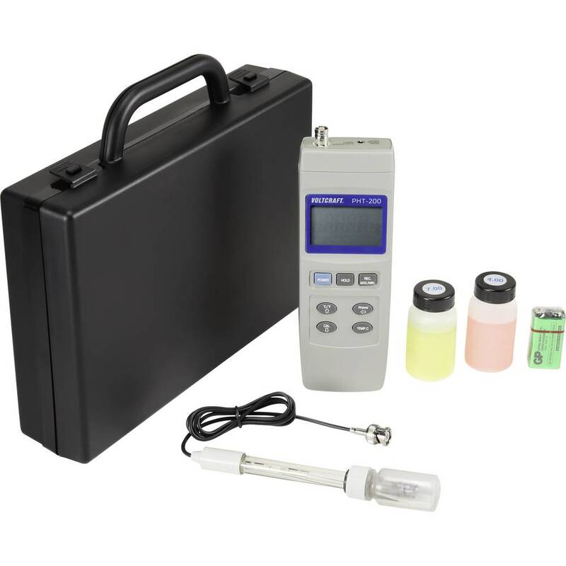 Voltcraft Kombi-Messgerät pH-Wert Redox PHT-200 digital Heizkörper 0-14 pH 250g - 4053199529407