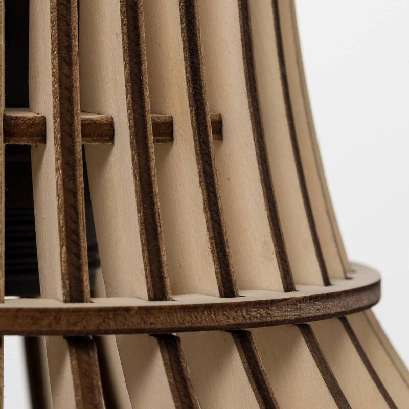 Euluna Hängeleuchte Pendelleuchte Barrel Leuchte Lampe Deckenlampe LED Holz - 5907623619891