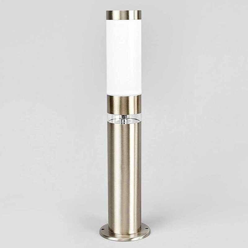 Lindby Sockelleuchte Außenleuchte Binka Gartenlampe E27 LED Edelstahl 50 cm IP44 - 4251096500578