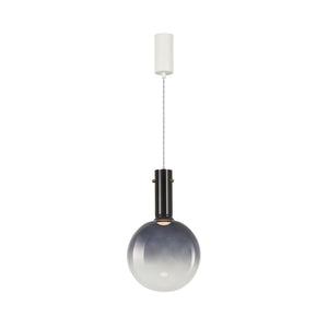B-Ware Toronto Hängeleuchte Deckenlampe Glaskugel grau-transparent Ø 25 cm