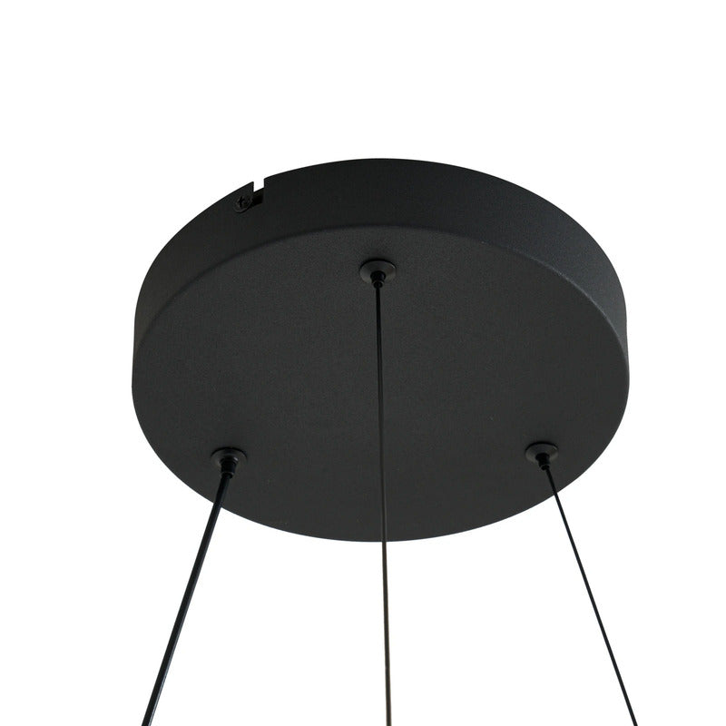 Lucande Pendelleuchte Hängeleuchte LED Fernbedienung schwarz Holz dimmbar - 4255830904721