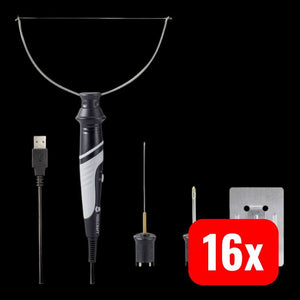 16x B-Ware Toolcraft TC-FC-USB Styroporschneider 5 W Inkl. 3 schnell zu wechselnde Aufsätze