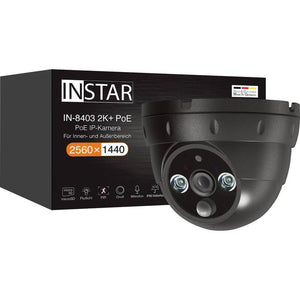 INSTAR IN-8403 2K+ POE IP-Kamera Schwarz 2560x1440 IR 20m Innen Außen IP66