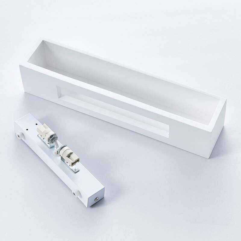 Lindby Wandleuchte Santino LED Wandlampe dimmbar G9 bemalbar weiß 35x7,5cm - 4251096533569