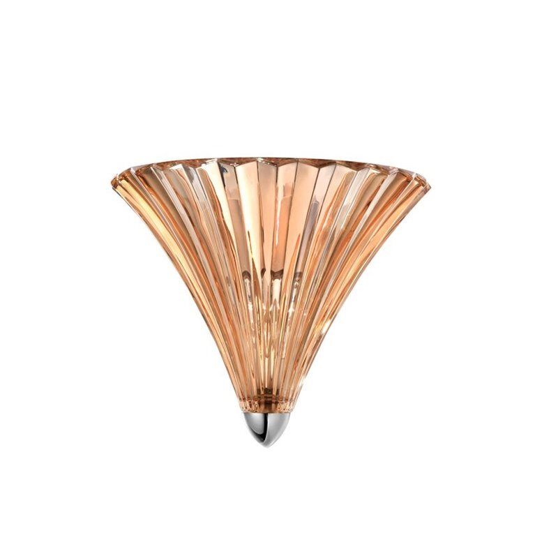 NOVA LUCE Wandleuchte Wandlampe Kronleuchter GUSCIO Amber Glas Metall E14 LED - 5212017404107