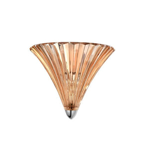 B-Ware NOVA LUCE Wandleuchte Wandlampe Kronleuchter GUSCIO Amber Glas Metall E14 LED