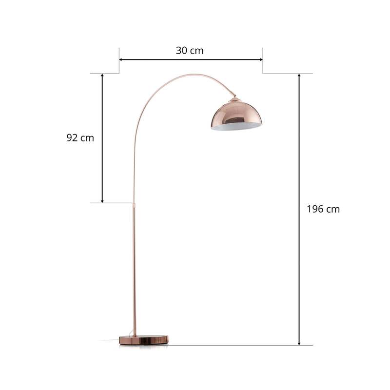 ScanMod Design Bogenlampe Stehlampe Stehleuchte Standleuchte Lampe Leuchte 196cm - 9007371308989