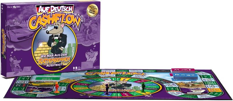 Rich Dad CASHFLOW Bildungsspiel für Finanzkompetenz & Investitionen ab 14 Jahren - 850047676023