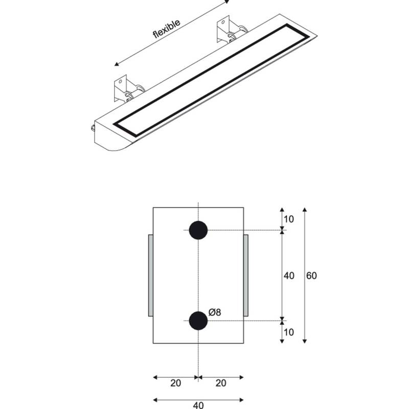 SLV Außenwandleuchte Wandlampe VANO WING LED Lampe Leuchte Grau Spot - 4024163263412