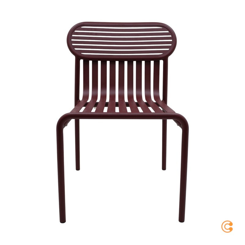Petite Friture Week-End Outdoor Stuhl Gartenstuhl Esszimmerstuhl Metall burgund - 3760236188848