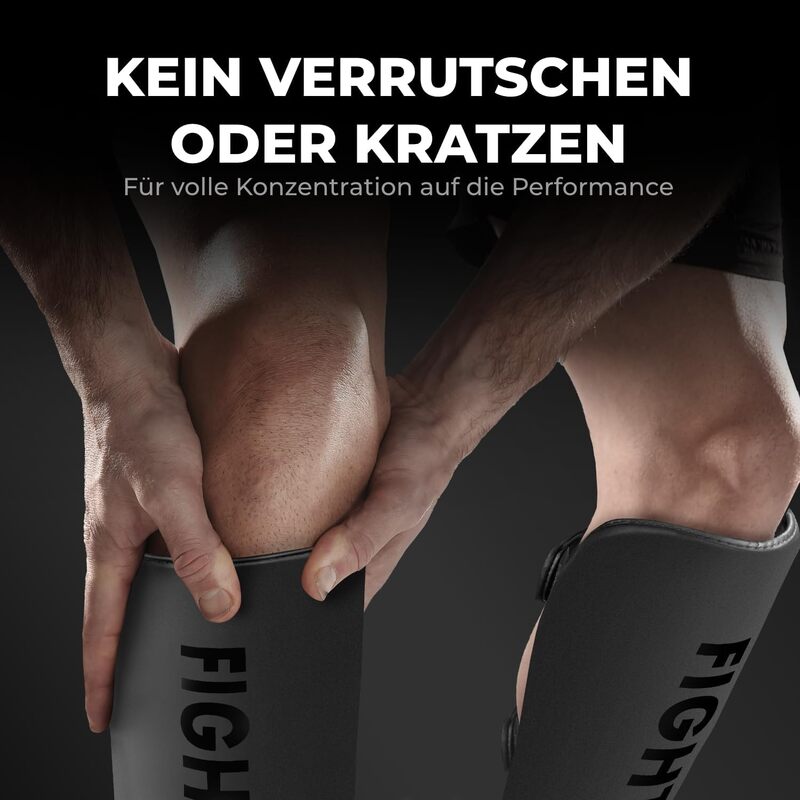 FIGHTR Schienbeinschoner Kickboxing MMA Muay Thai idealer Schutz perfekt Größ M - 4260723850672