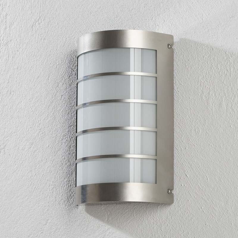 CMD Außenwandleuchte Gartenleuchte Aqua Marco LED Wandleuchte edelstahl Warmweiß - 4260045645864