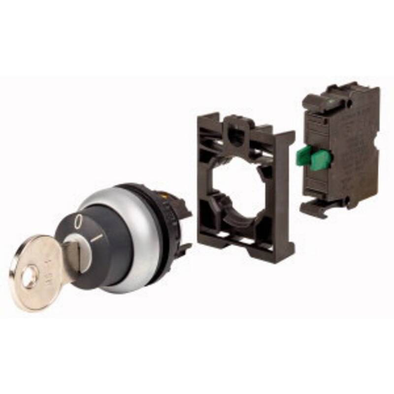 Eaton Schlüsseltaster M22-WS-K10-BVP Frontring Kunststoff schwarz IP66 22mm - 4015081104505