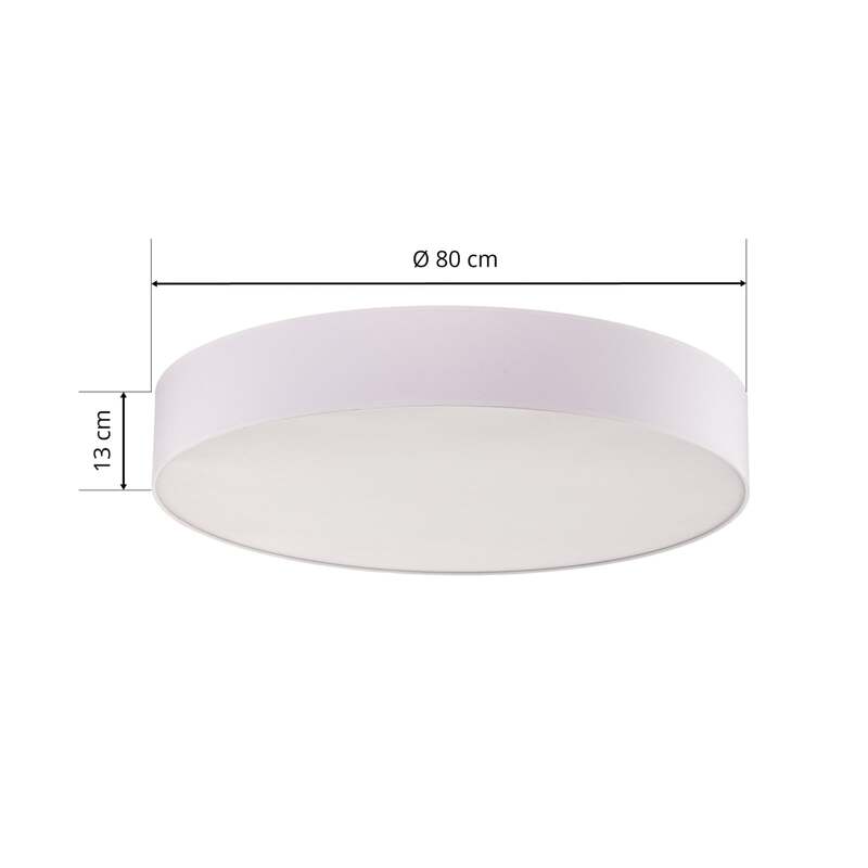 TK-Lighting Deckenleuchte Rondo LED Leuchte dimmbar weiß Ø 80 cm Made in Europe - 5901780524432